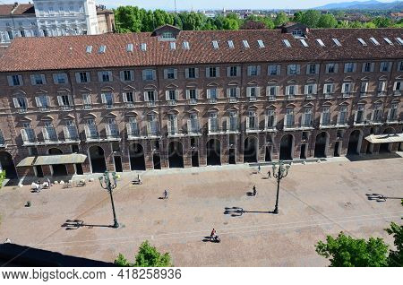 The Old Archecture Of Turin, Panorama, Italy