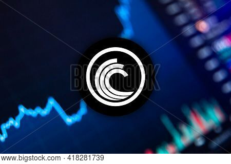 Bittorrent Btt Cryptocurrency. Bittorrent Coin Growth Chart On The Exchange, Chart