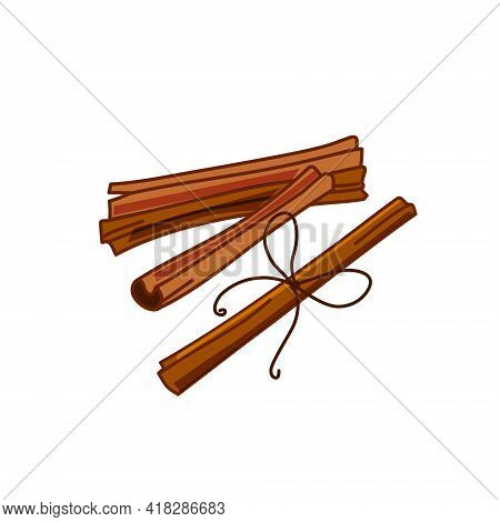 Cinnamon Sticks. A Flavorful, Aromatic Spice For Cooking, Baking, Health Food, And Medical Purposes.