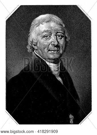 Johannes Hendricus van der Palm, pastor, theologian and professor of oriental languages in Leiden. A knighthood on the lapel.