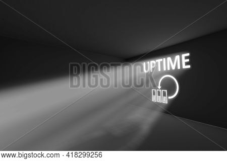Uptime Rays Volume Light Concept 3d Illustration