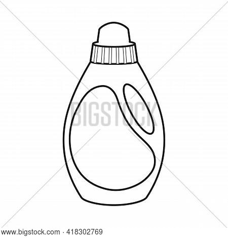 Vector Illustration Of Bottle And Plastic Sign. Graphic Of Bottle And Beverage Vector Icon For Stock