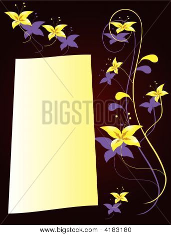 der Rahmen in Form von floral ornament