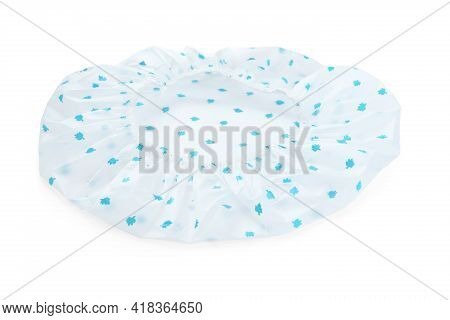 Waterproof Shower Cap With Pattern Isolated On White