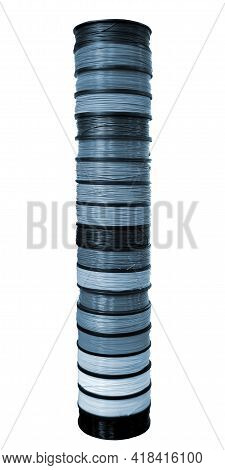 Filament Wire For 3d Printer Close-up. Reels Of Filament Wire For 3d Printer.