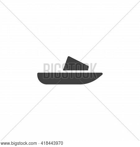 Slide Sandals Vector Icon. Filled Flat Sign For Mobile Concept And Web Design. Sandals Shoe Glyph Ic