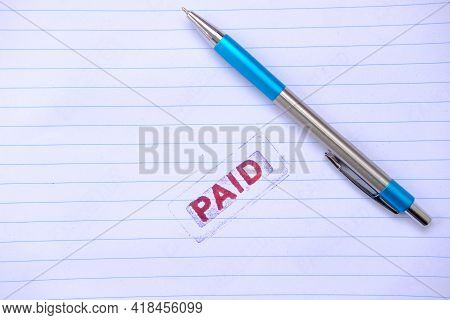 White Paper Document And Working Space With Office Equipment,budget, Business, Calculate, Candlestic