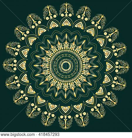 Luxury Ornamental Mandala Design In Arabic Islamic East Style. Can Be Used For Wedding Invitation Ca