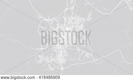 Urban Vector City Map Of Taif, Saudi Arabia, Middle East