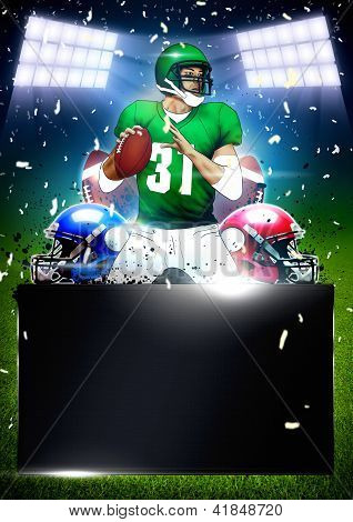 Amerikan futbolu Poster