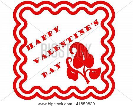 Valentine päivä leima