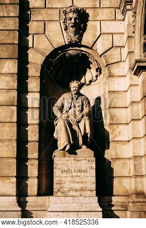 Monument To Erkel Ferenc In Budapest, Hungary