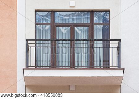 Balcony And Window Of The New Apartment House.