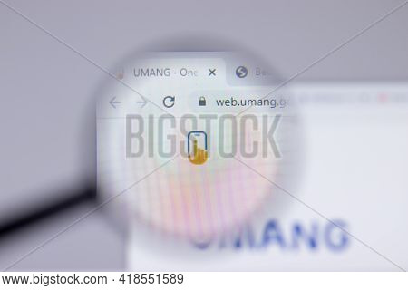 New York, Usa - 26 April 2021: Umang Logo Close-up On Website Page, Illustrative Editorial