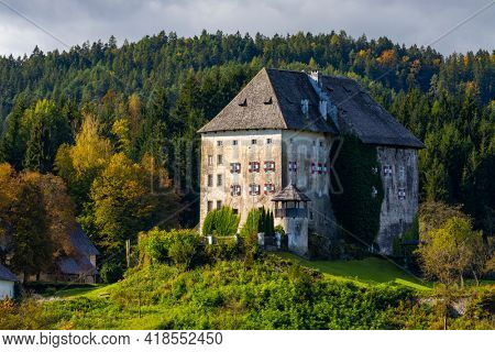 Moosburg castle in Carinthia, Austria