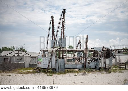 Decoratons Of Zcity And Kazantip Or Z Republic Festival In Popovka, Crimea Republic