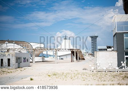 Decoratons Of Zcity And Kazantip Or Z Republic Festival In Popovka, Crimea Republic