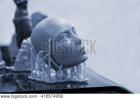 Objects Photopolymer Printed On A 3d Printer.