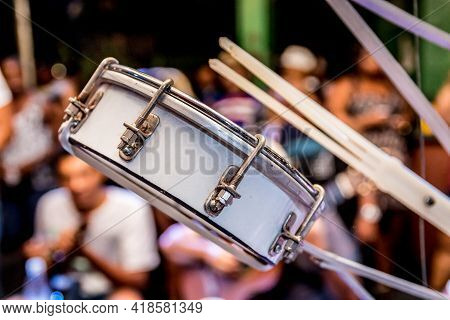 Tamborim, A Percussion Musical Instrument Widely Used In Brazilian Samba.