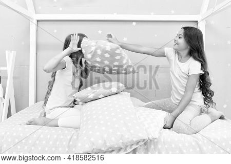 Pillow Fight Pajama Party. Sleepover Time For Fun. Best Girls Sleepover Party Ideas. Soulmates Girls