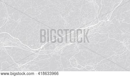 Urban Vector City Map Of St Gallen, Switzerland, Europe