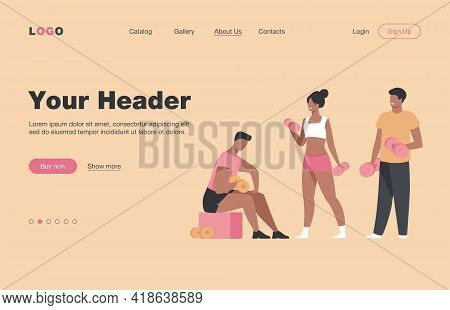 Athletes Doing Fitness Exercise In Gym With Panoramic Windows Isolated Flat Vector Illustration. Car