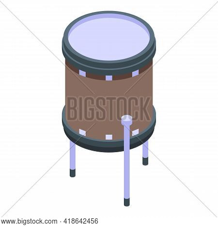 Crash Drums Icon. Isometric Of Crash Drums Vector Icon For Web Design Isolated On White Background