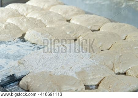 Fresh Dough On The Board, Pizza, Georgian Bread, Shoti.