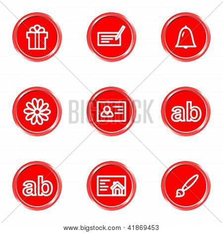 Glanzende pictogrammen Set