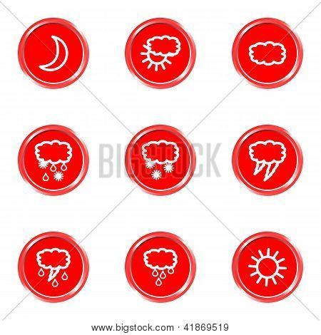 Glanzende pictogrammen Set