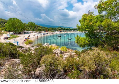 Platanitsi Beach On Sithonia Peninsula, Chalkidiki, Greece