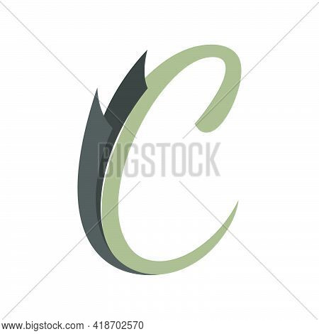 Lassic Design Letter C Vector Image For Element Design. Vector Illustration Eps.8 Eps.10