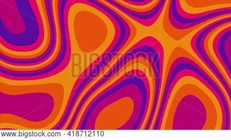 Geometric 3d Render Stream Writhing And Spreading Fluid In Futuristic Waves. Curved Dynamic Streaks 