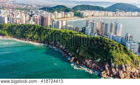Praia Litoral São Paulo- Guarujá, 
Mar Esverdiado Lindo Sol