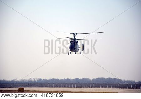 The Soviet ship's helicopter K-32 . March 27, 2021. Kiev Region, Ukraine