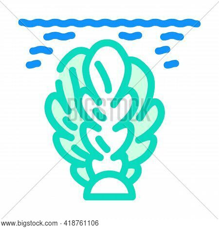 Algae Biogas Color Icon Vector. Algae Biogas Sign. Isolated Symbol Illustration