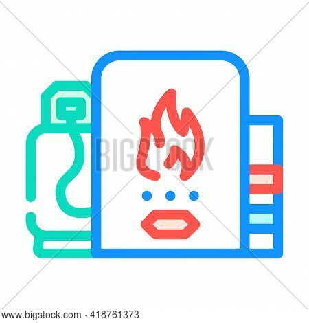 Domestic Use Biogas Color Icon Vector. Domestic Use Biogas Sign. Isolated Symbol Illustration