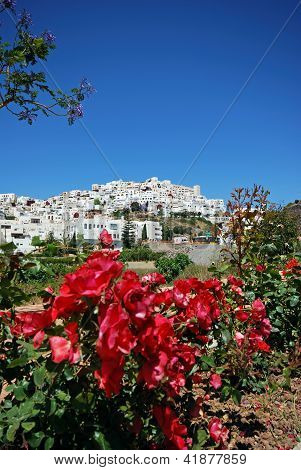 하얀 마을, Mojacar, 안달루시아, 스페인입니다.