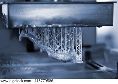 Stereolithography Dpl 3d Printer Create Small Detail And Liquid Drips