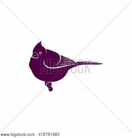 Northern Cardinal Bird Design Vector Illustration, Creative Northern Cardinal Bird Logo Design Conce