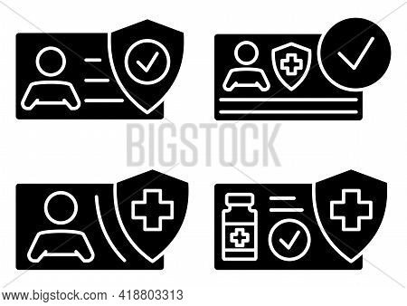 Vaccination Certificate Against Covid-19 With Check Mark, Medical Vial And Protection Shield. Docume