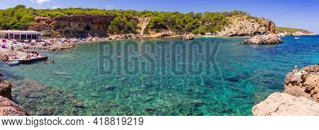 The Beautiful Xarraca Beach In Ibiza In Spain