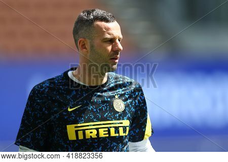 Milano, Italy. 25th April 2021 . Samir Handanovic Of Fc Internazionale  During The Serie A Match Bet