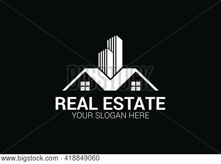 Luxury Creative Real Estate Logo Design Templet. Vector And Illustration. Sign And Symbol.