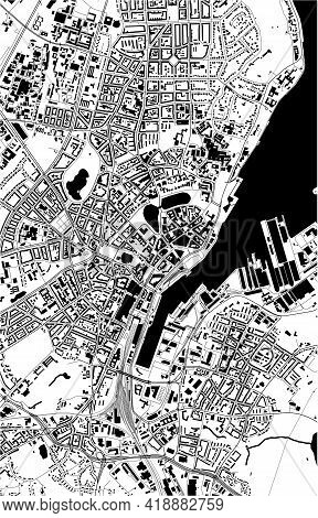 Map Of The City Of Of Kiel, Germany