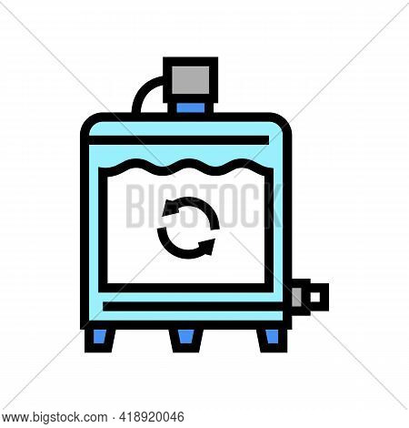 Equipment Preparing Process Cheese Production Color Icon Vector. Equipment Preparing Process Cheese 