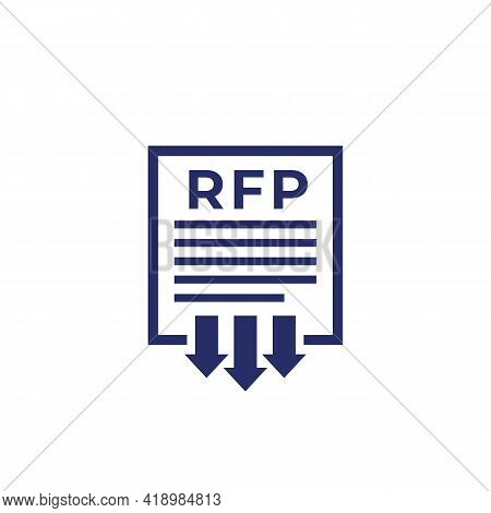 Rfp, Send Request For Proposal Icon, Vector