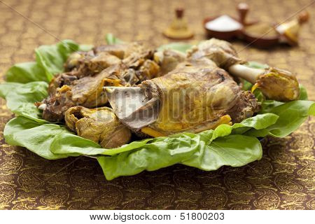 Traditional dish for Eid al-Adha on the table