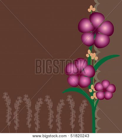 Flower card design