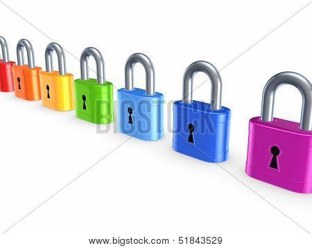 Colorful locks.